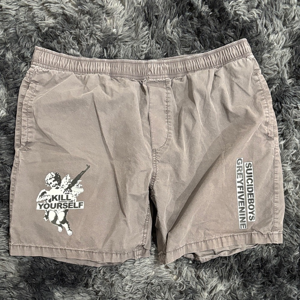 Men's Grey $boys tour Shorts